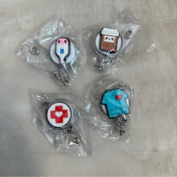 Set of 4 Medical Themed‎ Badge Reels - Picture 1 of 1